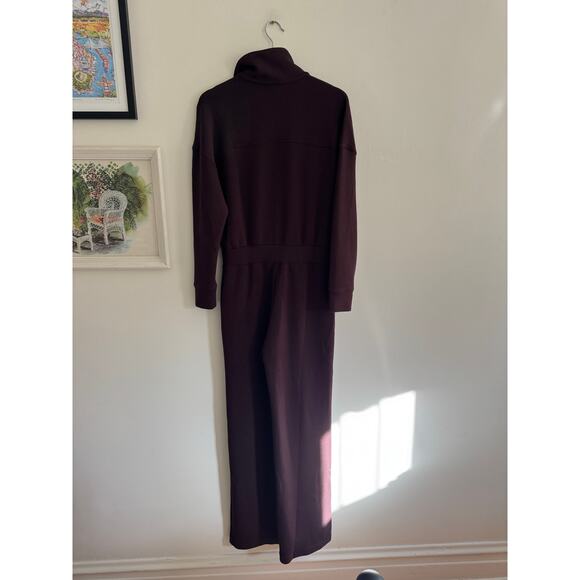 SPANX AirEssentials Wide Leg Jumpsuit in Truffle Brown Size Medium - Picture 7 of 9